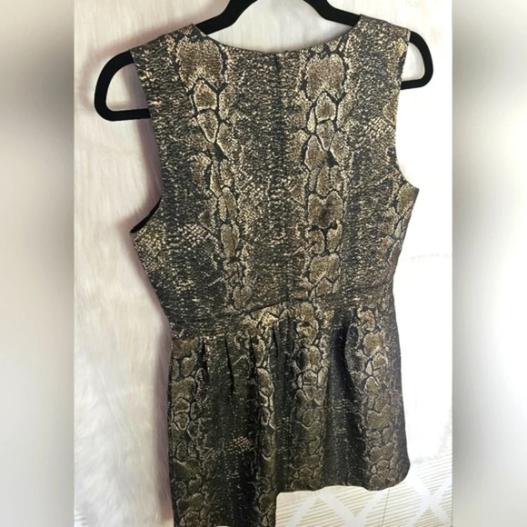 RW&CO. Metallic Serpent Cocktail Mini Dress - Picture 4 of 7